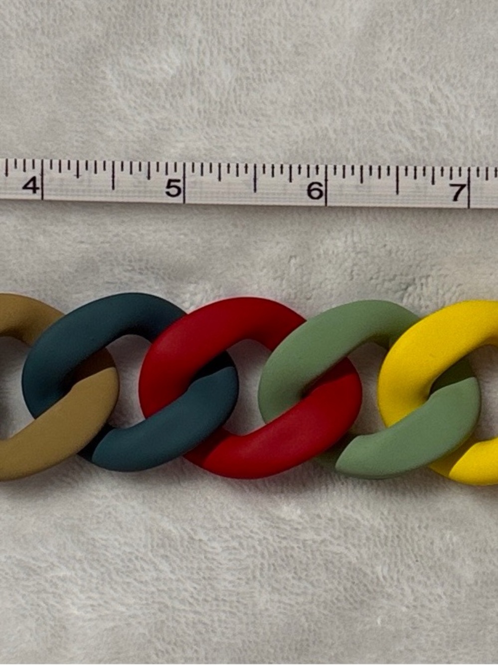 Colorful Matte Link Purse Charm Chain